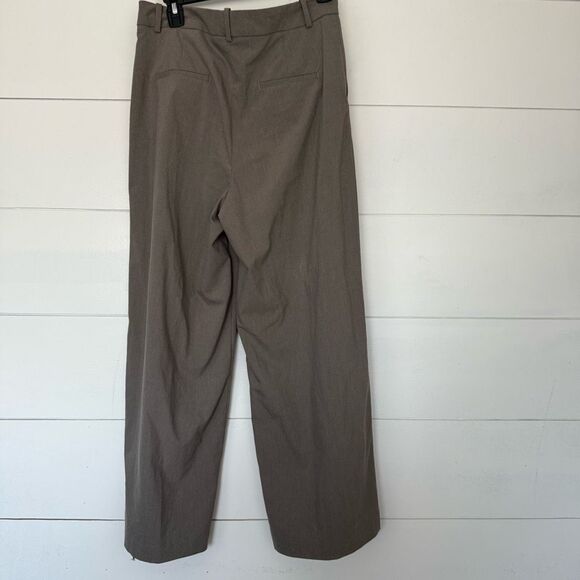 Zara Women’s Medium Grey Wide Leg Trouser Dress Pants - Picture 6 of 8